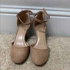 a new day Tan Ankle Strap Heels